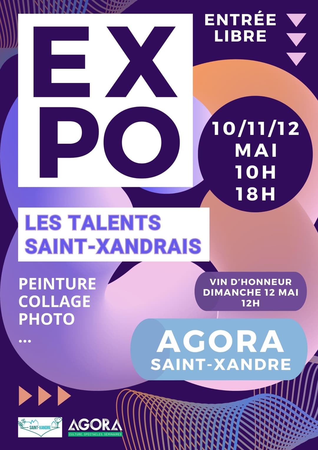 Affiche exposition Cirrusa Agora Saint-Xandre